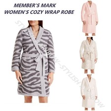MEMBER'S MARK WOMEN'S COZY WRAP ROBE MULTIPLE COLOR  SIZE NEW