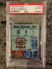 1940 2nd Ever NCAA Championship basketball tournament ticket stub PSA * SHARP *