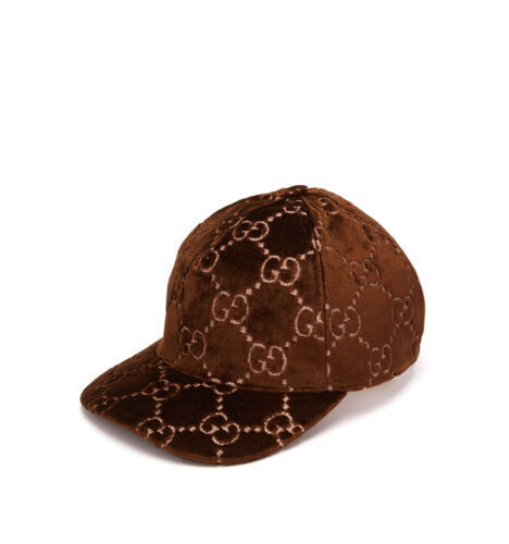 GUCCI GG Canvas Newsboy Cap Hat Size S 54cm/21.3in Dark GUCCI GG Canvas Newsboy Cap Hat Size S 54cm/21.3in Dark