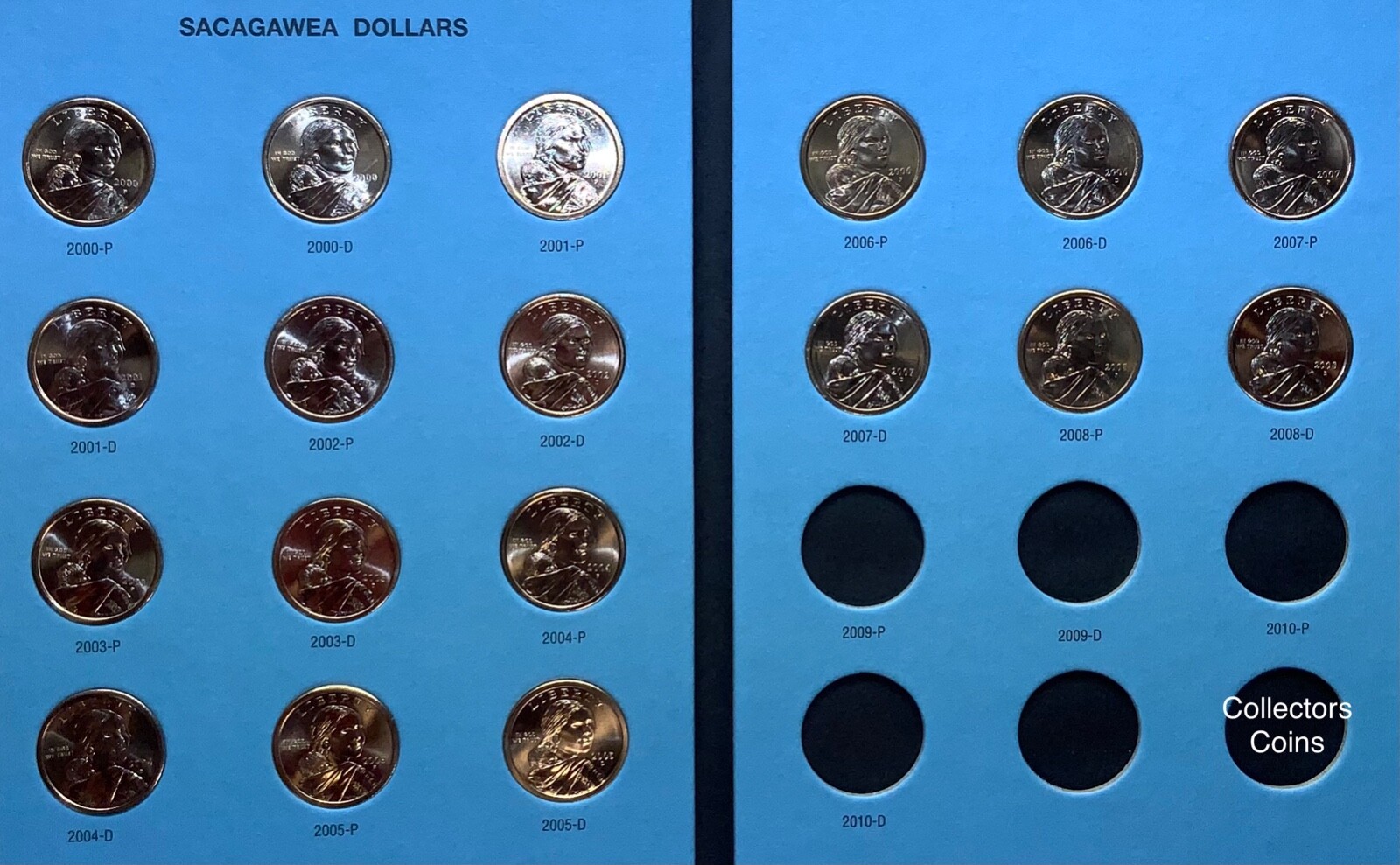 2000 2024 63 Sacagawea PD BU Dollar Set in 2 Folders w13 Special