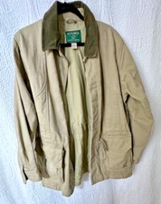 Vintage Ducks Unlimited Jacket Mens M Khaki Chore Coat Barn Outdoor