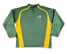 Green Bay Packers Pullover Sweatshirt Men's XL NFL Reebok Cheesehead Y2K
