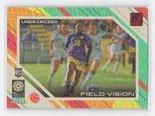 Linda Caicedo 2023 Donruss FIFA WWC Field Vision Red #'d 185/299 Rookie RC