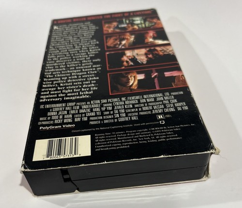 Undefeatable (VHS, 1994) Cynthia Rothrock *PLAY TESTED - Picture 10 of 12