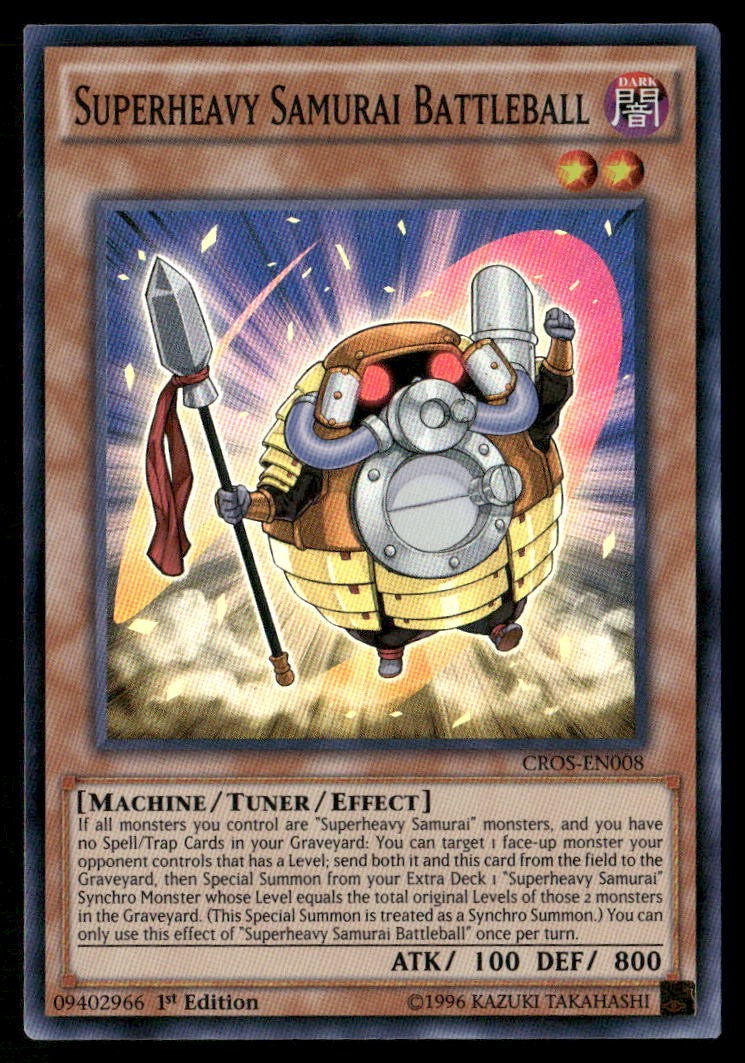 Superheavy Samurai Battleball Crossed Souls CROS-EN008 Super Rare