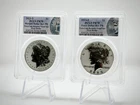 2023-S Reverse Proof $1 Morgan and Peace Dollar 2pc Set PCGS PR70 FS *1028