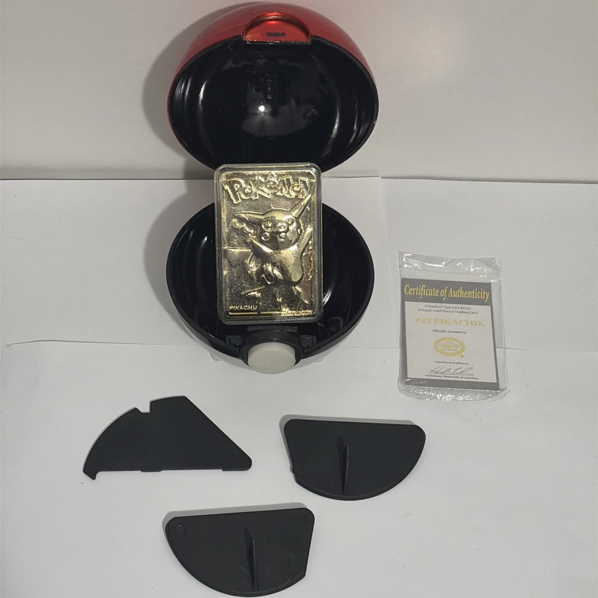 Burger King 23k Gold Pokémon Pokeball Individual Trading Cards for
