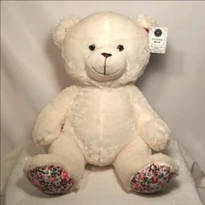 Teddy Bear Soft Plush Stuffed Animal Baby Gift NWT Modern Expressions Fluffy