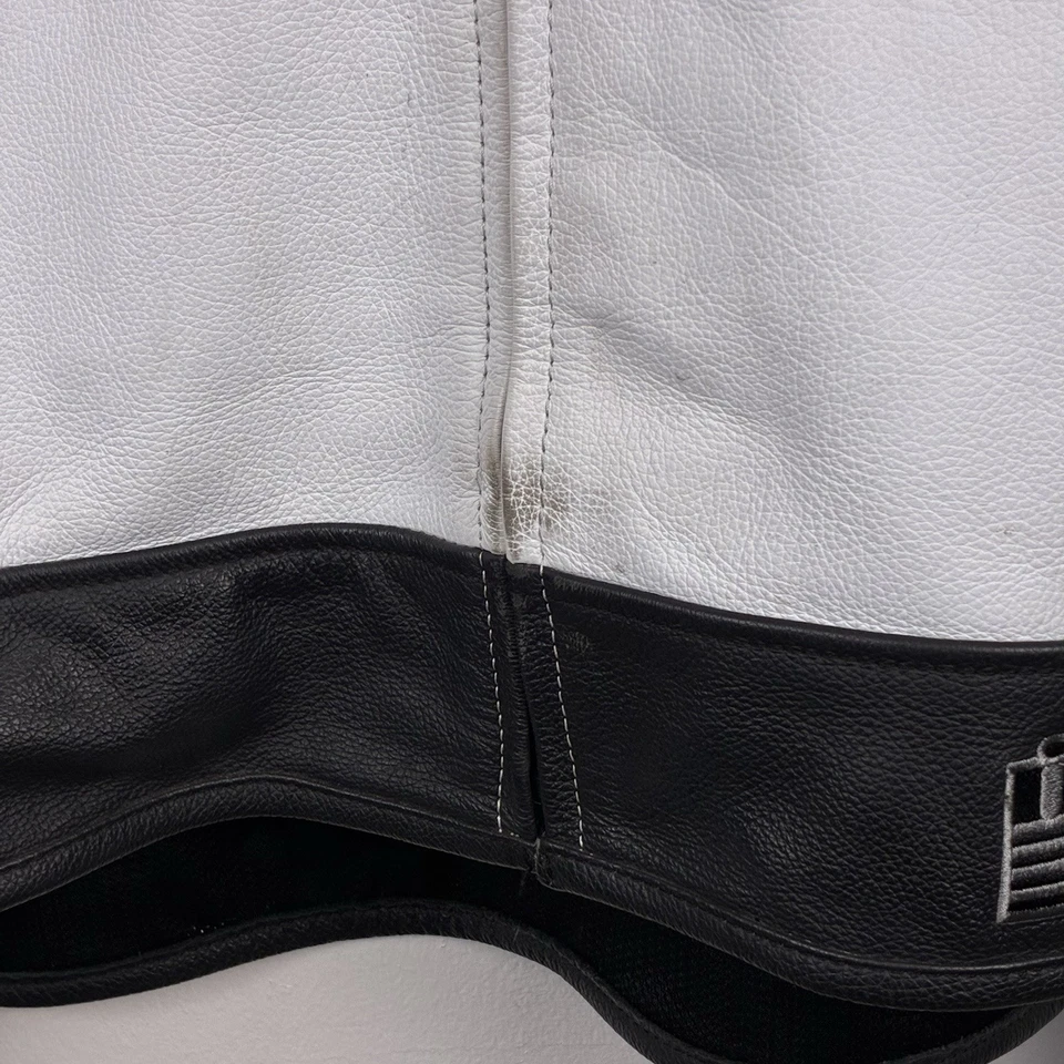 ICON Motorhead асфальт технологии кожи доспехи мотоциклетная куртка белый мужчин XL - Изображение 2 из 4