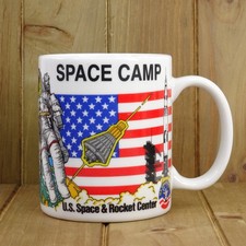 Vintage NASA Space Camp Mug U.S. Space Rocket Center Shuttle Satellilte
