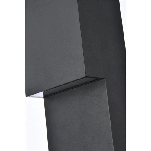 Living District Raine 1-Light Aluminum LED Wall Sconce in Black Finish - Picture 5 of 6