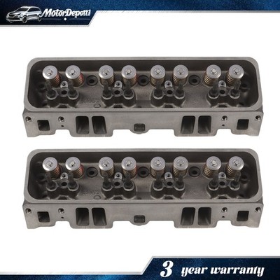 Pair Complete Cylinder Head For 1996-2002 GMC Chevrolet Cadillac 5.7L OHV VORTEC