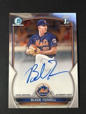 2023 Bowman Chrome Prospect Autographs Blade Tidwell #CPA-BT [New York Mets]