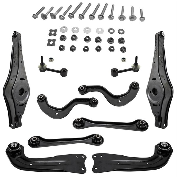 Querlenker Hinten FüR VW Golf 6 Hinterachse Mit Schrauben 10 Teile Satz-image