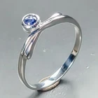 Handmade Blue Sapphire Ring 925 Sterling Silver Size 7 /R465818