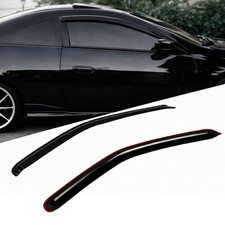 For 1995-1999 Toyota Tercel Tape-on Visor Smoke Rain Guard Sun Shade 2pcs Set For 1995-1999 Toyota Tercel Tape-on Visor Smoke Rain Guard Sun Shade 2pcs Set