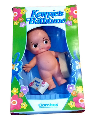 Vintage Kewpie Puppe KEWPIE'S BATHTIME 60er Jahre Combex kreatives Kinderspiel *RAR*