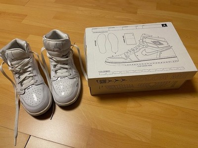 Nike Air Jordan 1 MID SS (GS) White/Black Größe 39 Sneaker School