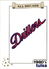 1990 Tulsa Drillers All Decade Best #36 Logo Checklist - NM Baseball Card