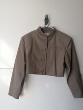 Blazer Mango Donna Cachi Beige, Giacca Marrone, Tasche da Lavoro Carriera
