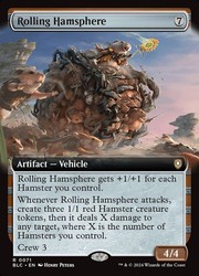 Rolling Hamsphere (Extended Art) #71 R Rare - Commander: Bloomburrow