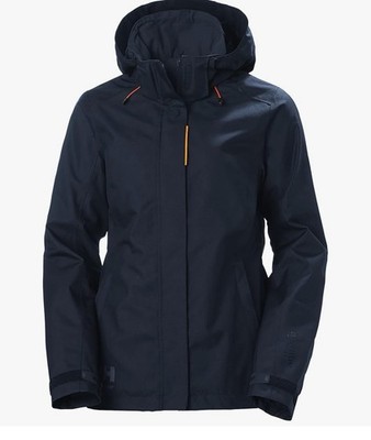 Helly-Hansen Workwear Luna/Gale Shell Waterproof Rain Coats WomenNavy Size S NWT
