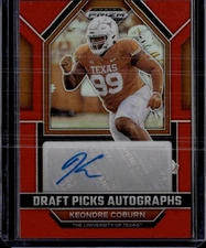 2023 Panini Prizm Draft Picks Auto Keondre Coburn Red /199 BUY 3 GET 1 FREE