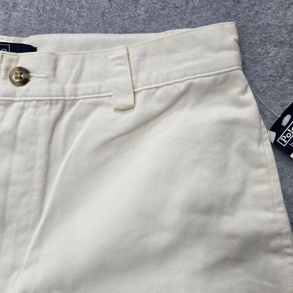 Pantalones Cortos Polo Ralph Lauren Niños Talla 14 Crema Clásicos Chino Algodón Informales Nuevas Etiquetas Foto 4 de 4
