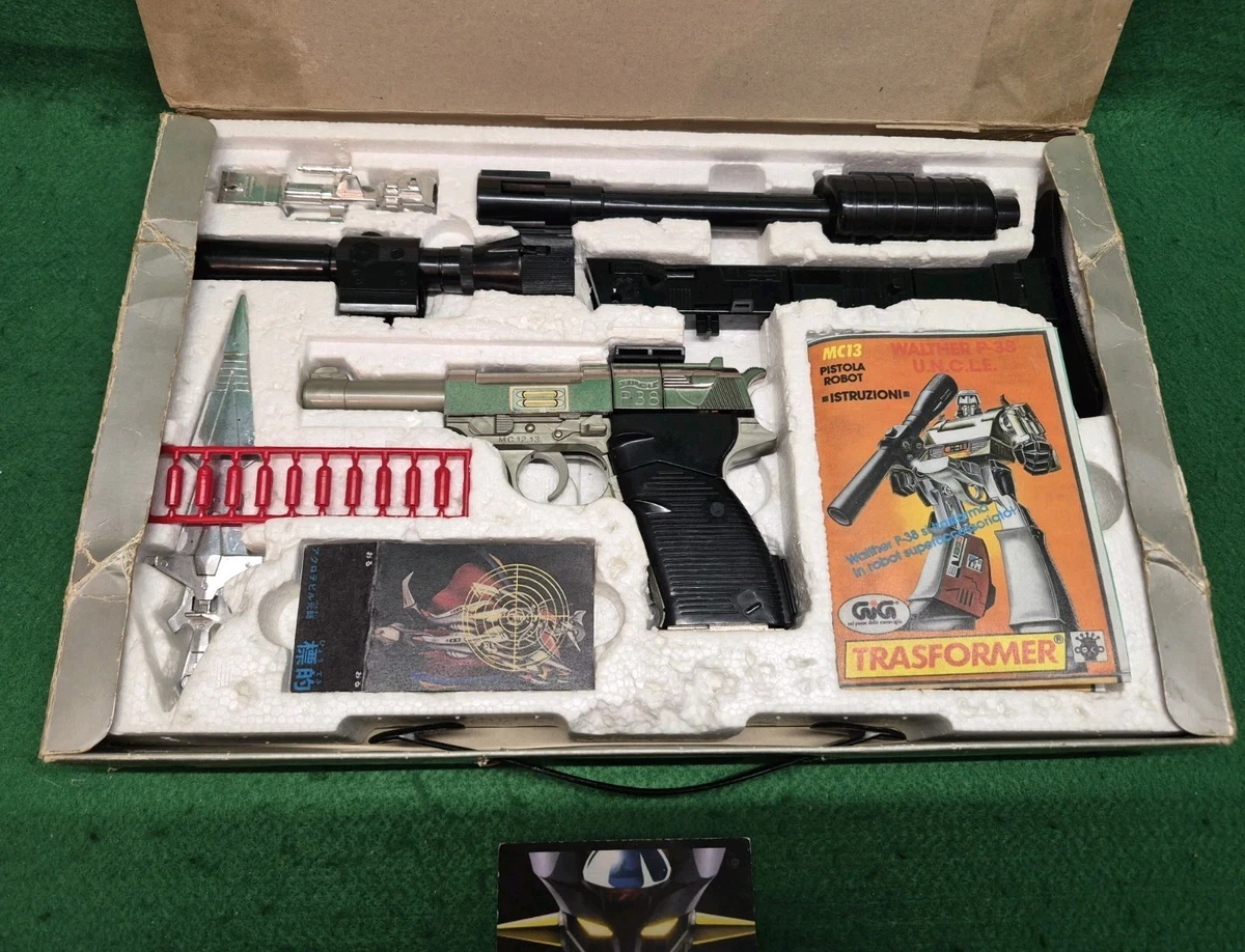 Robot pistola transformador Diaclone WALTHER P-38 U.N.C.L.E. MC 13 TAKARA GiG JAPÓN