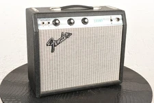 1970s Fender Champ Silverface 6V6 Full Tube Amp Amplifier Vintage Original