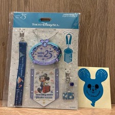 Tokyo DisneySea 25th Anniversary Jubilee Badge Set Unused with Seal