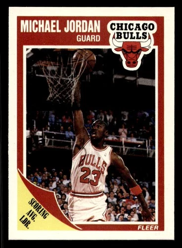 1989-90 Fleer #21 Michael Jordan Chicago Bulls 4th YR MINT NO RESERVE!