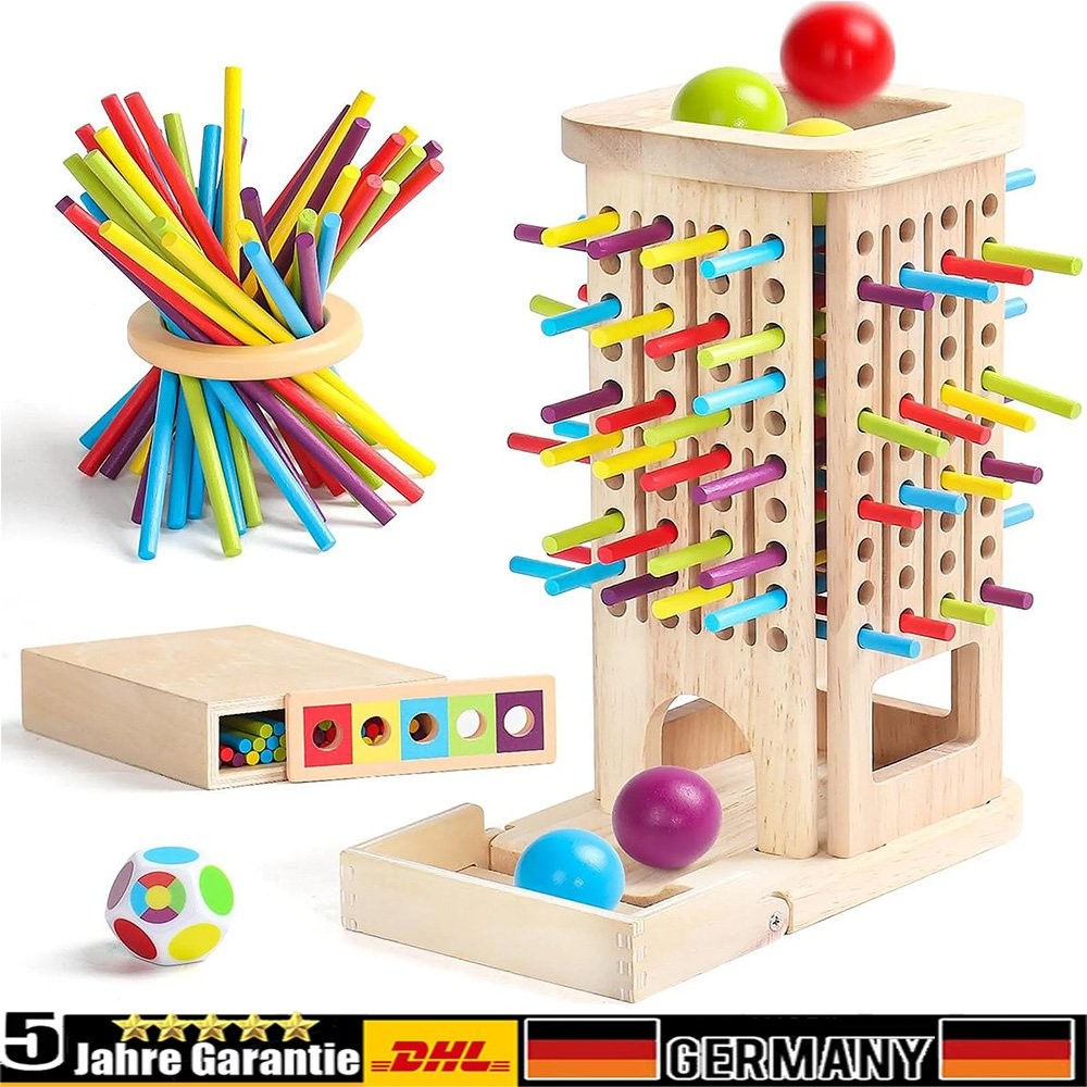 Montessori Spielzeug Pädagogisches Holzbrettspiel für Kinder ab 3 4 5 6 Jahren