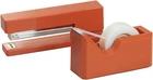 Office & Desk Sets - 1 Stapler & 1 Tape Dispenser - Orange - 2/Pack