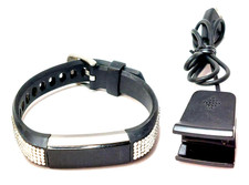 Fitbit Alta FB408 HR Activity Tracker Silver / Black Tested