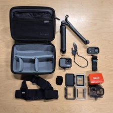 GoPro 7 Silver Kit - Includes Case, Head mount, Hand Mount, & Other Accessories