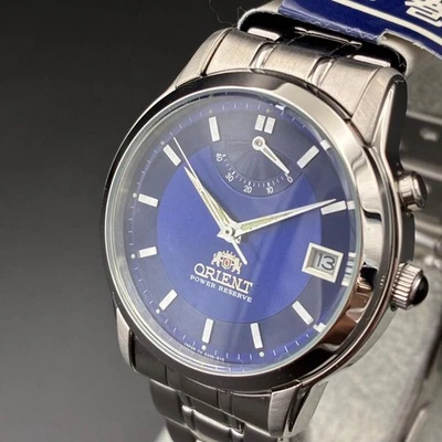 ORIENT automatic winding EX0A C0 round silver date watch - Image 1 of 4