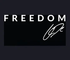 FREEDOM CHARLIE KIRK Vinyl Die Cut Car Decal Sticker - FREE SHIP!!