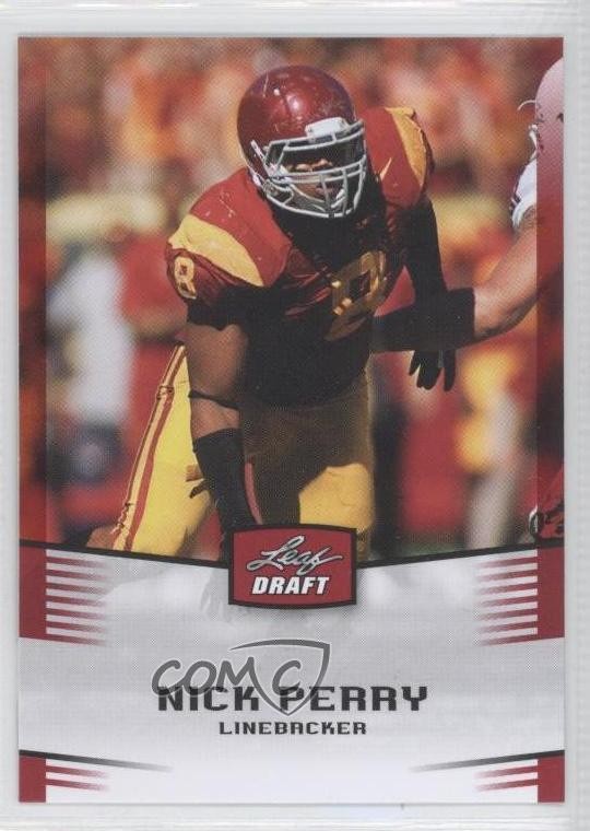 2012 Leaf Draft Red Nick Perry #38 Rookie RC 0a1