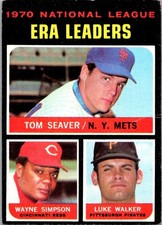 1971 Topps - League Leaders Tom Seaver Wayne Simpson Luke Walker #68