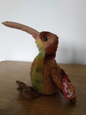 TY BEANIE BABIES.  BEAK THE KIWI. WITH TAG. 1998 EDITION. RETIRED & RARE. VGC.