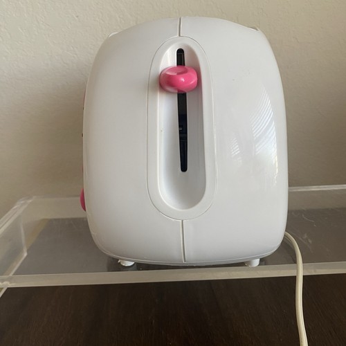 Hello Kitty Sanrio KT5211 Pink White 2 Slice Wide Slot Bagel Toaster - Picture 7 of 13