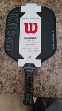 Wilson Cadence Tour 12 Pickleball Paddle - New, Raw Carbon Fiber, 12mm