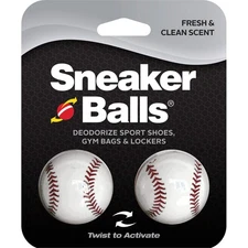 Sneaker Balls Odor-Fighting Shoe Fresheners, Eliminates 2 Pack, Baseball 