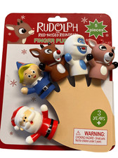 Rudolph the red nosed reindeer finger puppets NEW