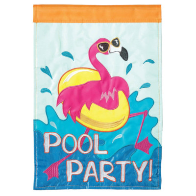 Pool Party Garden Flag 13x18