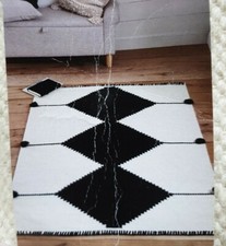Next Chester Pom Rug Wool Blend 160 x 230cm
