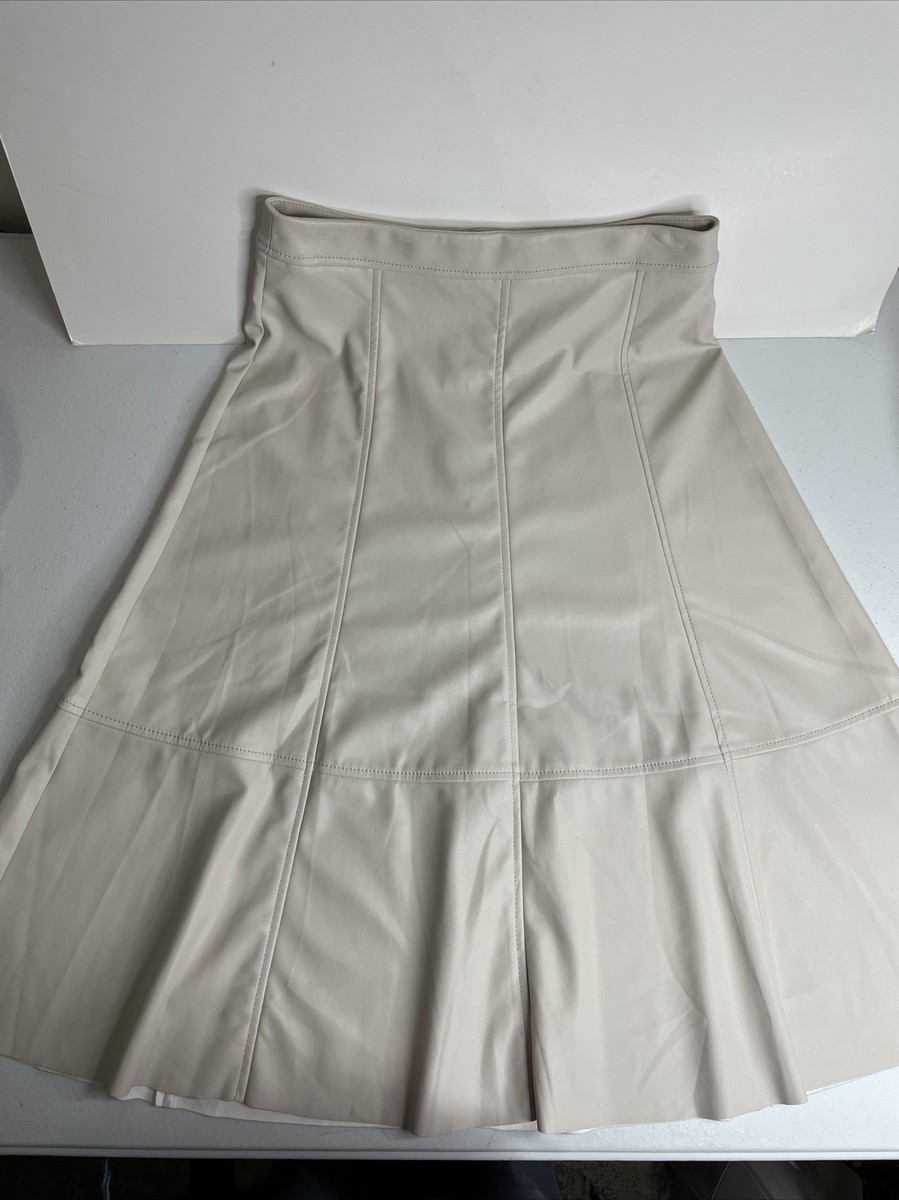 Banana Republic Factory Vegan Leather Cream MIDI Size Sold Out  Online!