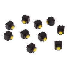 10pcs Mute Button 6 6 7.3mm Silent Switch Micro Mouse Button S H4