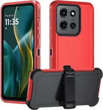 For NEW Motorola Moto G 5G 2025 Heavy Duty Defender Case Cover Belt Clip